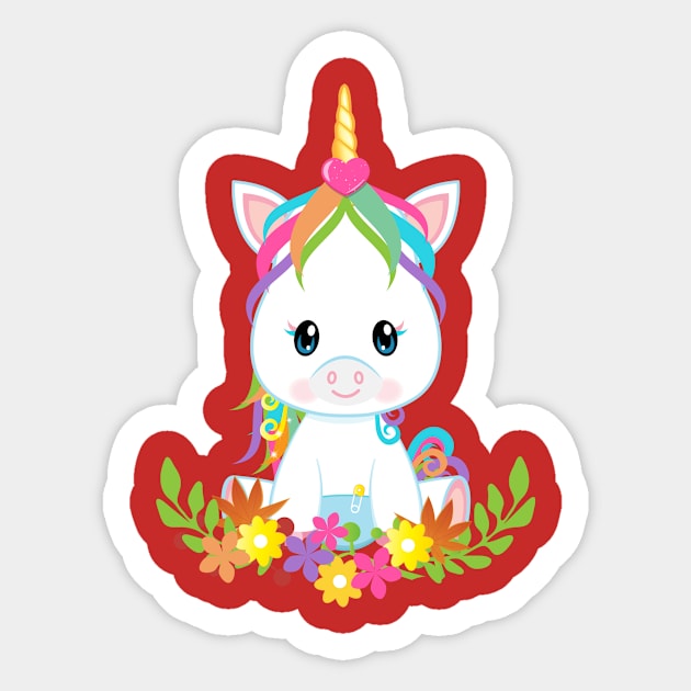 UNICORNIO Sticker by HATIKVA PRINT